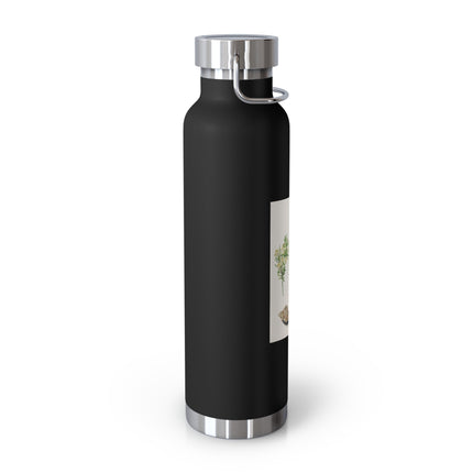Tulip, Branches of Myrtle, and Shells by Maria Sibylla Merian Copper Vacuum Insulated Bottle, 22oz