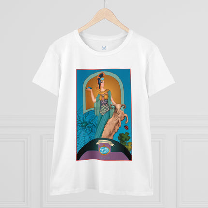 March & Aquamarine (Gem Series) by Sofia Chiostri Women's Midweight Cotton Tee