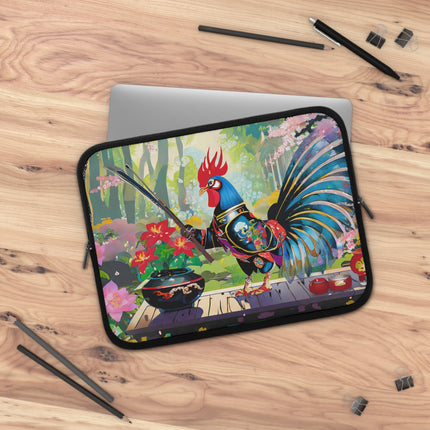 Cyberpunk Rooster Laptop Sleeve