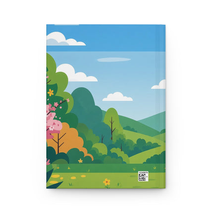 🦚🌸 The Lady Of The Peacock Garden Hardcover Journal – Art Deco Fashion Elegance