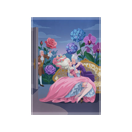 🌹💋 The Lady Of The Secret Rendezvous Acrylic Art Block – Art Deco Romantic Whimsy