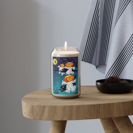 🐈‍⬛🎃 The Flying Black Cats Of Halloween Scented Soy Candle – Whimsical Storybook Charm