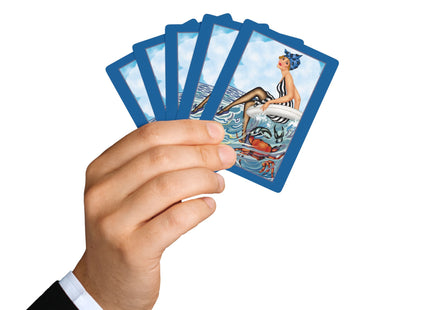 Playful Waves and Fashion Follies Playing Cards