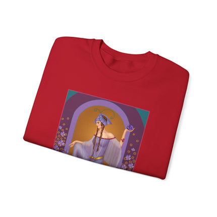 February & Amethyst (from the Gem Series) by Sofia Chiostri Heavy Blend™ Crewneck Sweatshirt