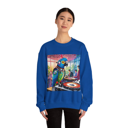 Parrot DJ Unisex Heavy Blend™ Crewneck Sweatshirt
