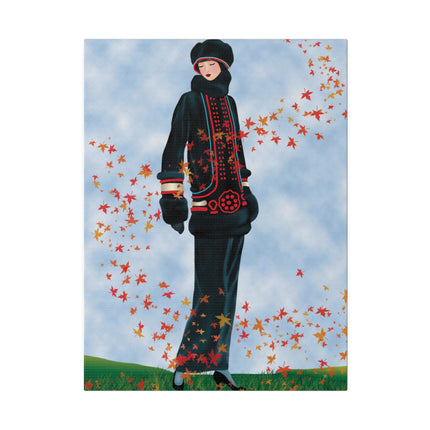 Whispers of Autumn – An Art Deco Portrait of Grace