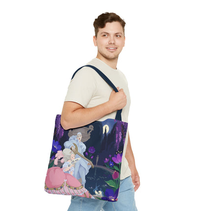 🌙🎶 The Moonlit Garden Serenade Tote Bag – Art Deco Musical Fantasy