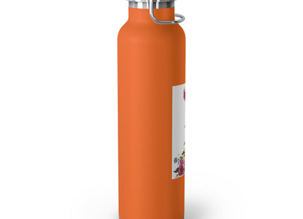 Blooming Splendor: A Floral Transformation Copper Vacuum Insulated Bottle, 22oz