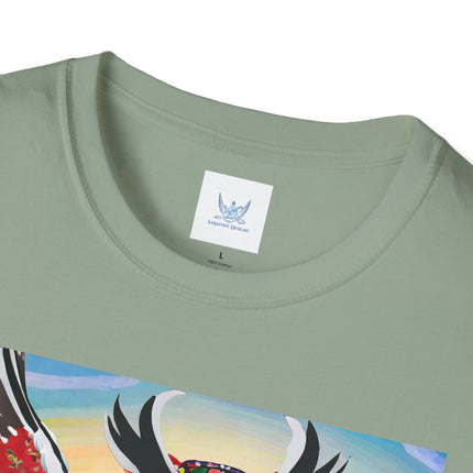 Cyberpunk Samurai Owl Softstyle T-Shirt