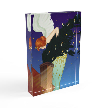 The Christmas Angel Acrylic Art Block