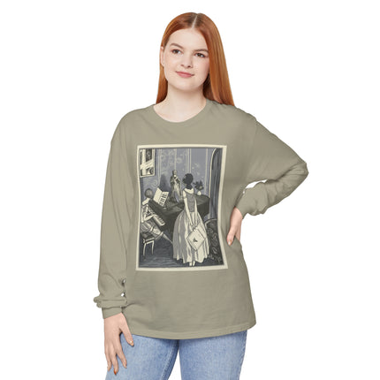 Piano et chant by Fernand Siméon Garment-dyed Long Sleeve T-Shirt