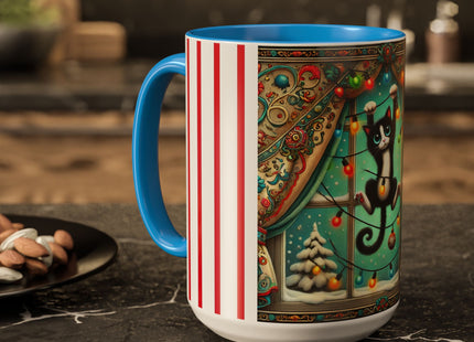 Mischief in Tinselland Colorful Mugs (11oz, 15oz)