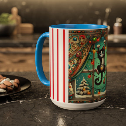 Mischief in Tinselland Colorful Mugs (11oz, 15oz)