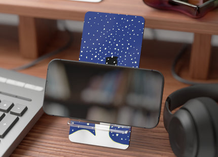 Snowman in Falling Snow Mobile Display Stand for Smartphones
