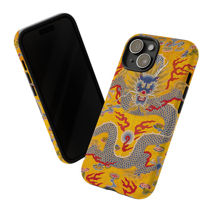 Majestic Dragon Regalia – Imperial 12-Symbol Robe Phone Cases