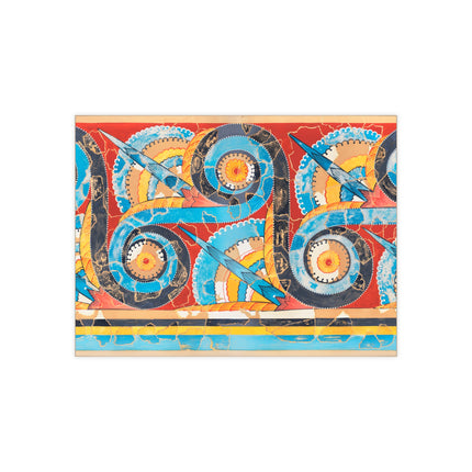 Reproduction of S-Spiral Frieze by Emile Gilliéron Ceramic Tile