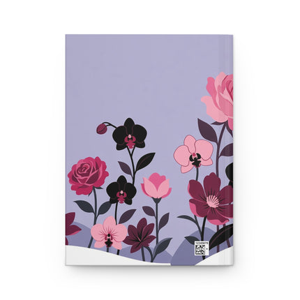 🌹❄️ The Lady Of The Winter Rose Garden Hardcover Journal – Art Deco Floral Elegance