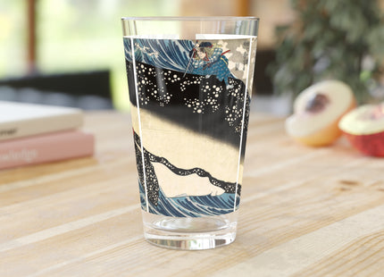 Miyamoto no Musashi Attacking the Giant Whale by Utagawa Kuniyoshi Glass, 16oz