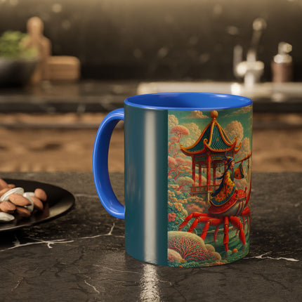 The Celestial Crab Navigator Colorful Mugs (11oz, 15oz)
