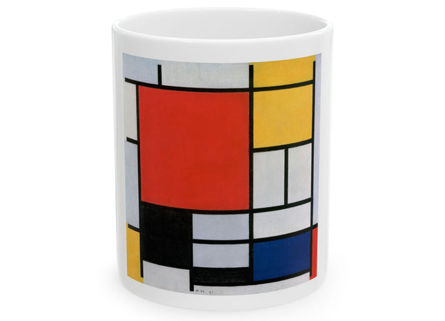 Composition with Red, Yellow, Blue, and Black by Piet Mondrian Ceramic Mug (11oz, 15oz)