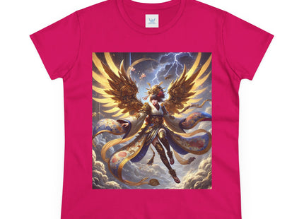 Valkyrie Descending Through Storm Women's Midweight Cotton Tee