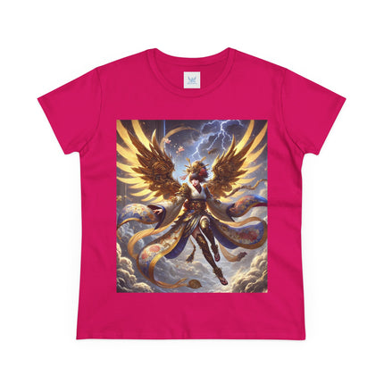 Valkyrie Descending Through Storm Cotton Tee