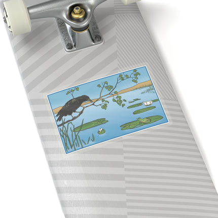 The Crow and the Frog Kiss-Cut Stickers (4 Sizes)