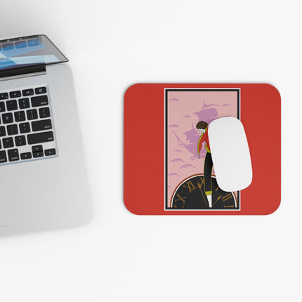 Woman Waiting for her Beloved at 1:59 by Kobayashi Kaichi Mouse Pad, Rectangle