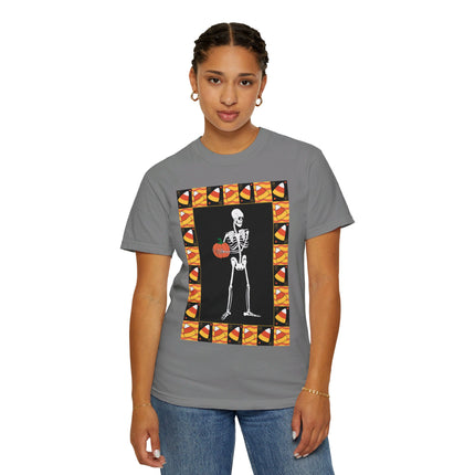 Candy Corn Skeleton Unisex Garment-Dyed T-shirt