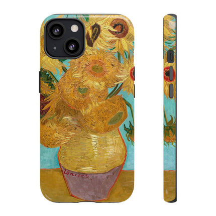 Vase with Twelve Sunflowers by Vincent Van Gogh Phone Cases