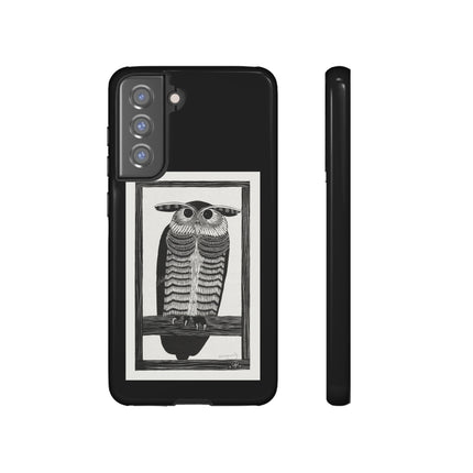 Horned Owl by Samuel Jessurun de Mesquita Phone Cases