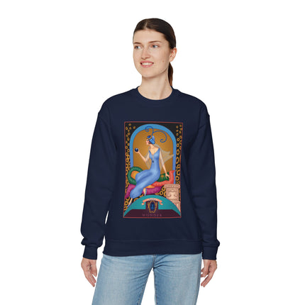 September & Sapphire (from the Gem Series) by Sofia Chiostri Heavy Blend™ Crewneck Sweatshirt