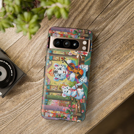 Melodies of the Snow Lion Cub Phone Cases