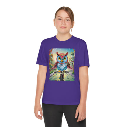 Cycling Owl Youth Competitor Tee – Urban Adventure & Playful Energy