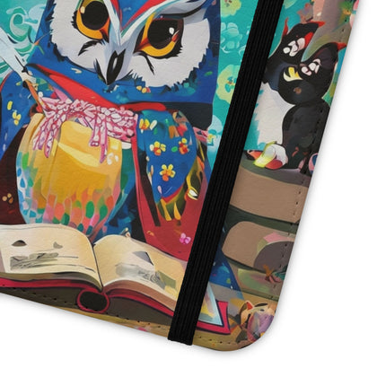 🦉✨ Owl's Magical Workshop Flip Case – Enchanted Wisdom & Arcane Wonder