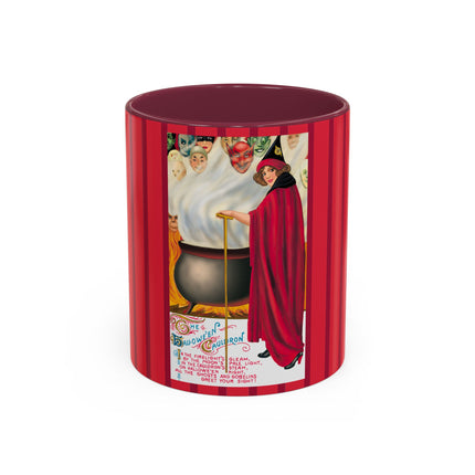 The Hallowe'en Cauldron In the Firelight's Gleam Colorful Mugs (11oz, 15oz)