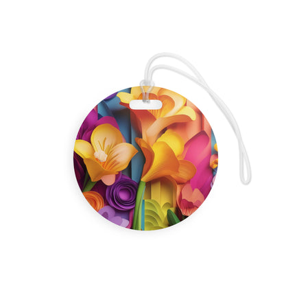 The Graceful Freesia Luggage Tags