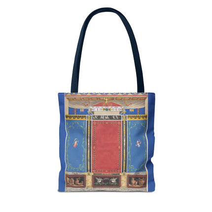 Trompe L’Oeil Designer Tote Bag – Columns, Swans and Vases (AOP)
