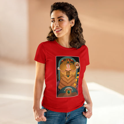 June & Pearl, Alexandrite (from the Gem Series) by Sofia Chiostri Women's Midweight Cotton Tee