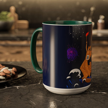 Liberty's Triumph Colorful Mugs – Art Deco Glory & Triumphant Spirit