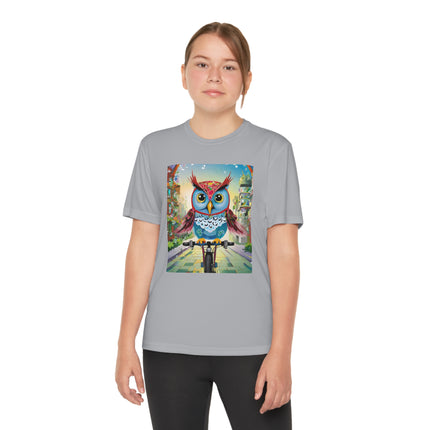 Cycling Owl Youth Competitor Tee – Urban Adventure & Playful Energy