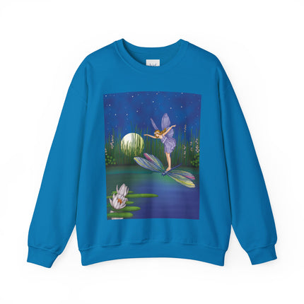Fairy on a Dragonfly Heavy Blend™ Crewneck Sweatshirt