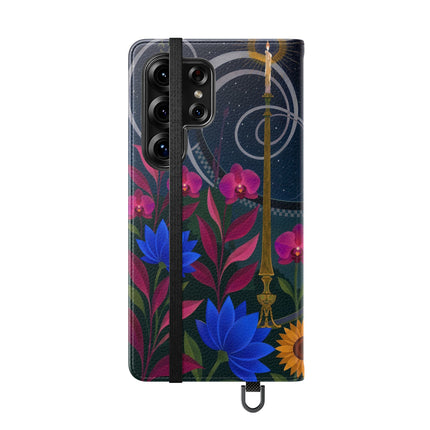 🌙🕯️ The Lady Of The Midnight Garden Flip Case – Art Deco Nocturne