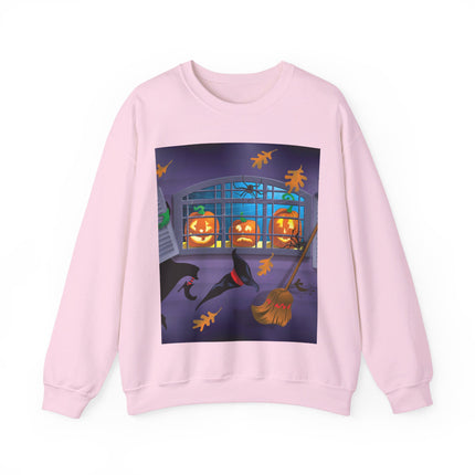 Whimsical Halloween Mischief Unisex Heavy Blend™ Crewneck Sweatshirt