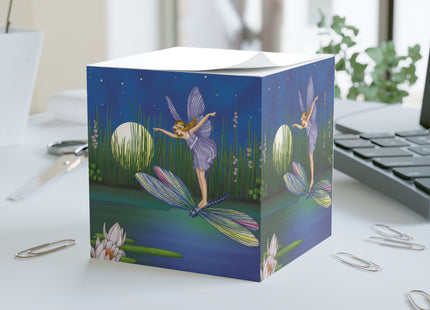 Fairy on a Dragonfly by Ida Rentoul Note Cube