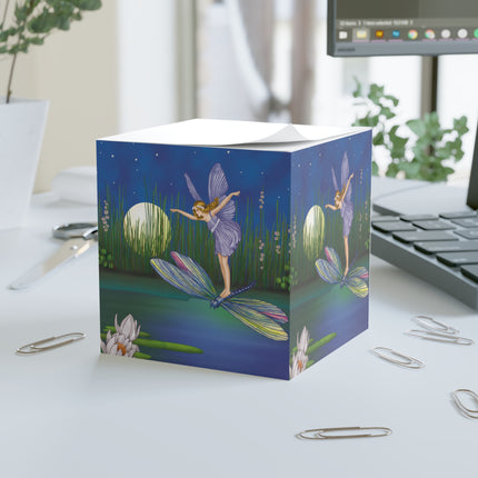 Fairy on a Dragonfly by Ida Rentoul Note Cube