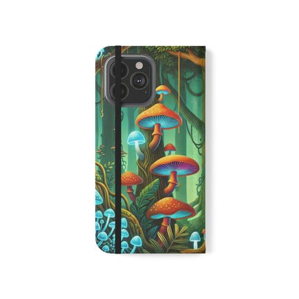 🐅🌿 Silent Stripes Flip Case – Stealth, Grace & Enchanted Forest