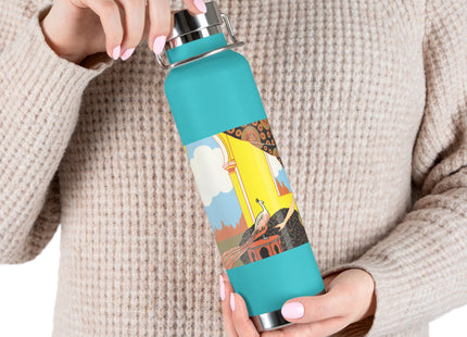 Glimpses of Opulence by Ezio Anichini Copper Vacuum Insulated Bottle, 22oz