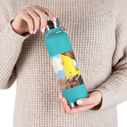 Glimpses of Opulence by Ezio Anichini Copper Vacuum Insulated Bottle, 22oz