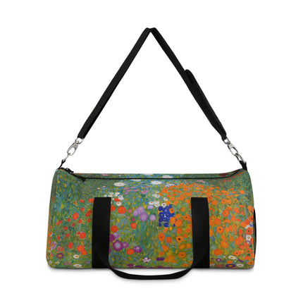Cottage Garden by Gustav Klimt Duffle Bag